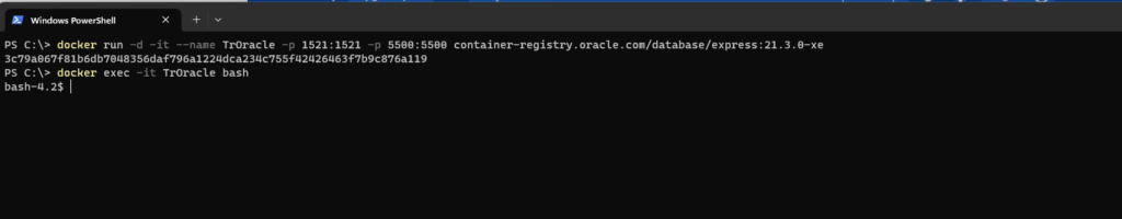 oracle bash